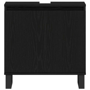 Mobile da Lavabo Rovere Nero 58 x 33 x 60 cm Legno multistrato 862889