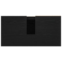 Mobiletto per Lavabo con cassetto Rovere Nero 65 x 33 x 60 cm 862891