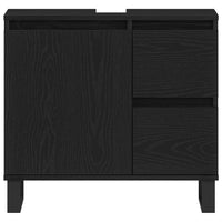 Mobile Lavabo Rovere Nero 65 x 33 x 60 cm Legno multistrato 862892