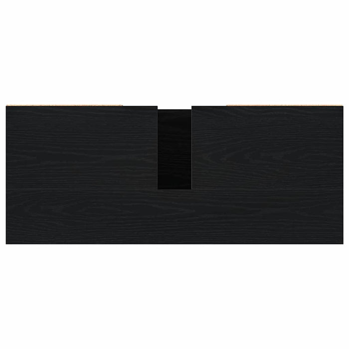 Mobiletto lavabo Rovere Nero 80 x 33 x 60 cm Legno multistrato 862894