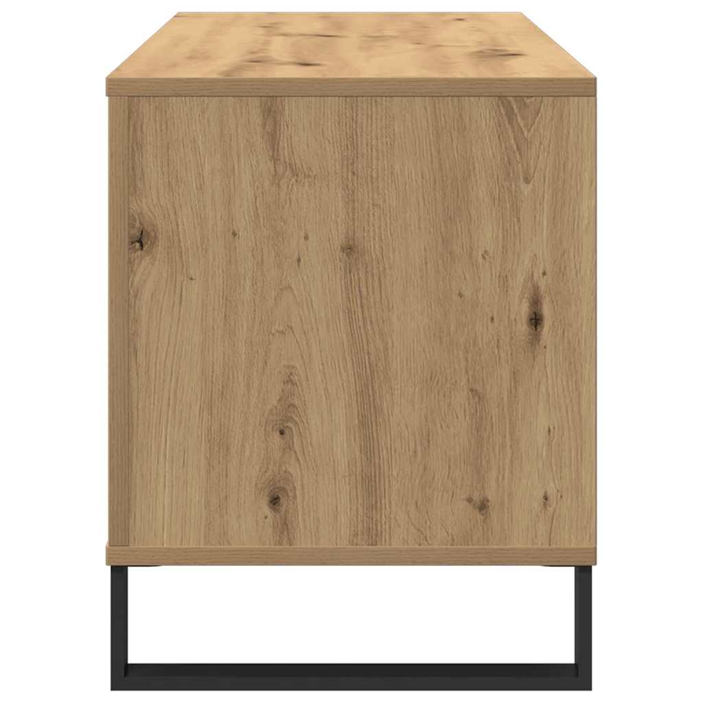 Mobile porta vinili rovere artigianale 100 x 38 x 48 cm 862906