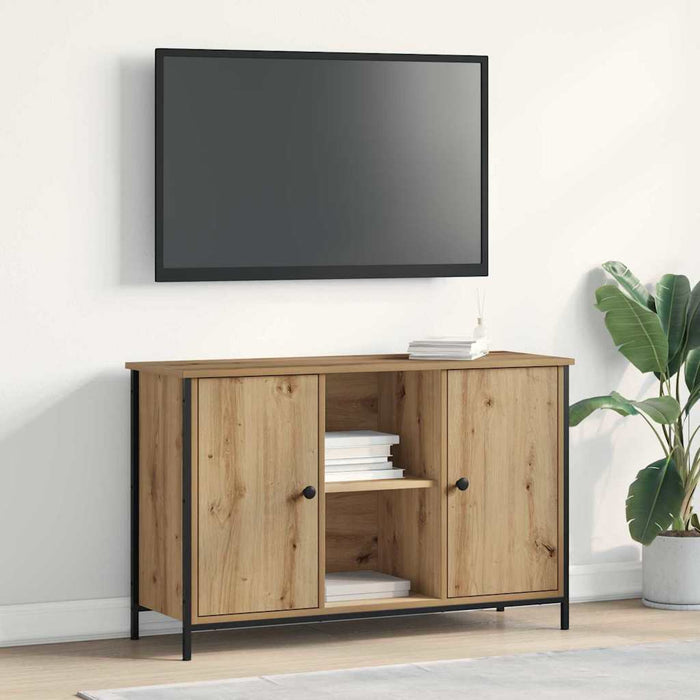 Set mobile TV-Credenza per TV Rovere artigianale 101 x 35 x 65 cm