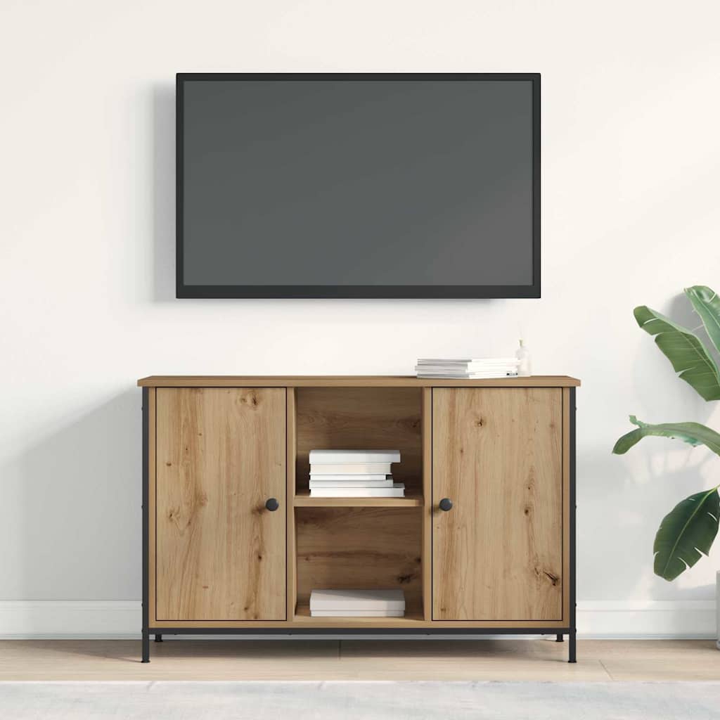 Set mobile TV-Credenza per TV Rovere artigianale 101 x 35 x 65 cm