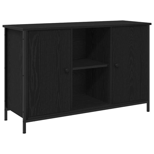 Set mobile TV-Credenza per TV Rovere Nero 101 x 35 x 65 cm Legno multistrato
