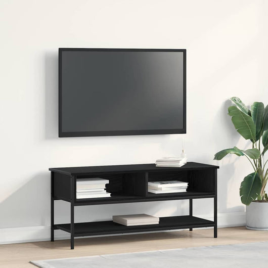 Set mobile TV-Credenza per TV Rovere Nero 100 x 35 x 45 cm Legno multistrato