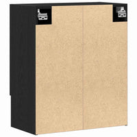 Armadietto a muro Rovere nero 60 x 31 x 70 cm Legno multistrato 862942