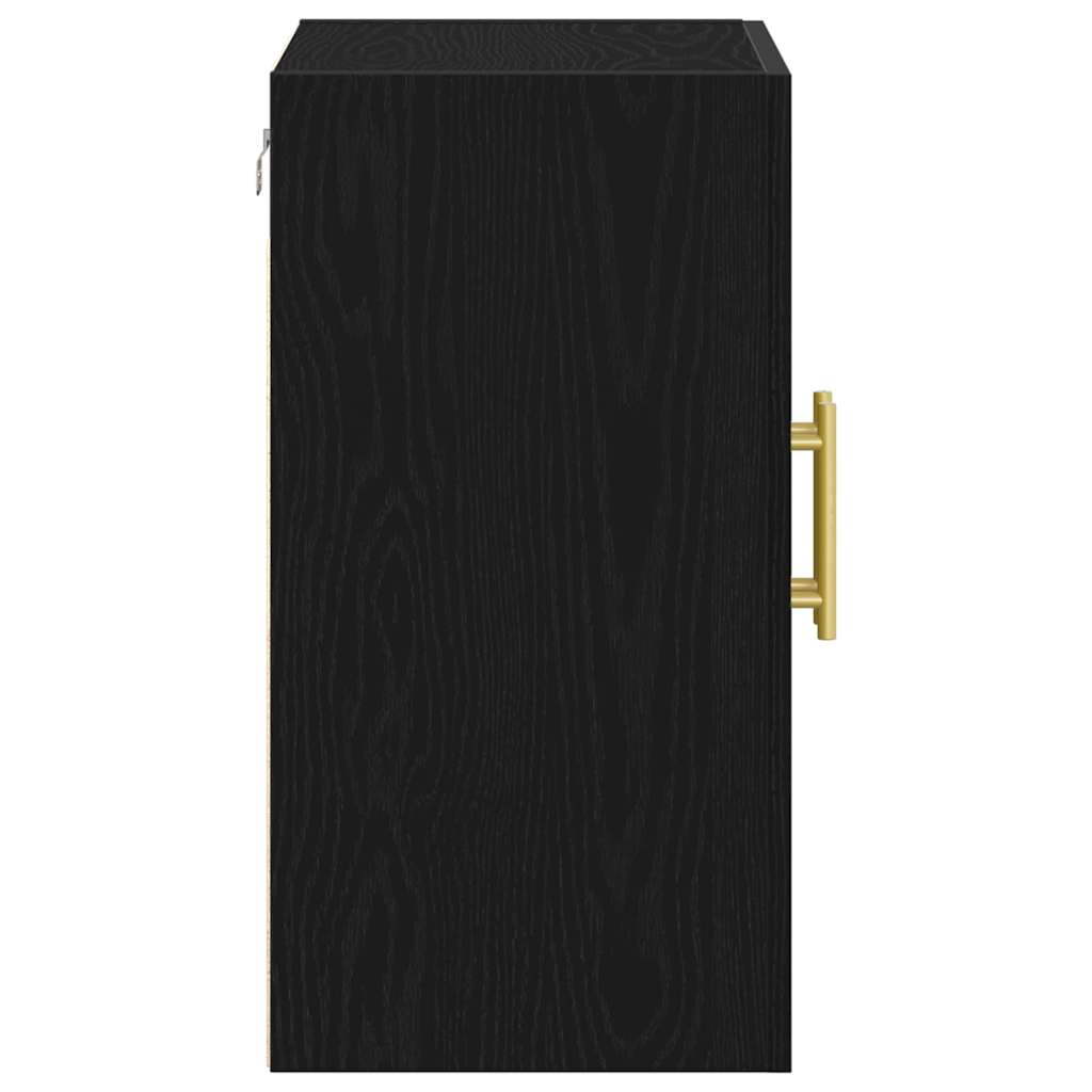 Armadietto a muro Rovere nero 60 x 31 x 70 cm Legno multistrato 862943