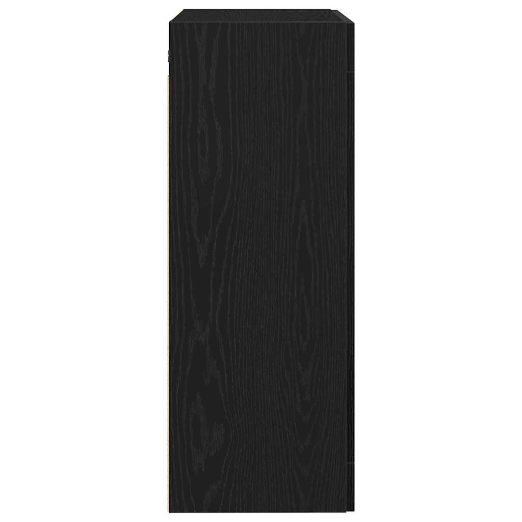 Mobile a muro Rovere nero 69.5 x 34 x 90 cm Legno multistrato 862951