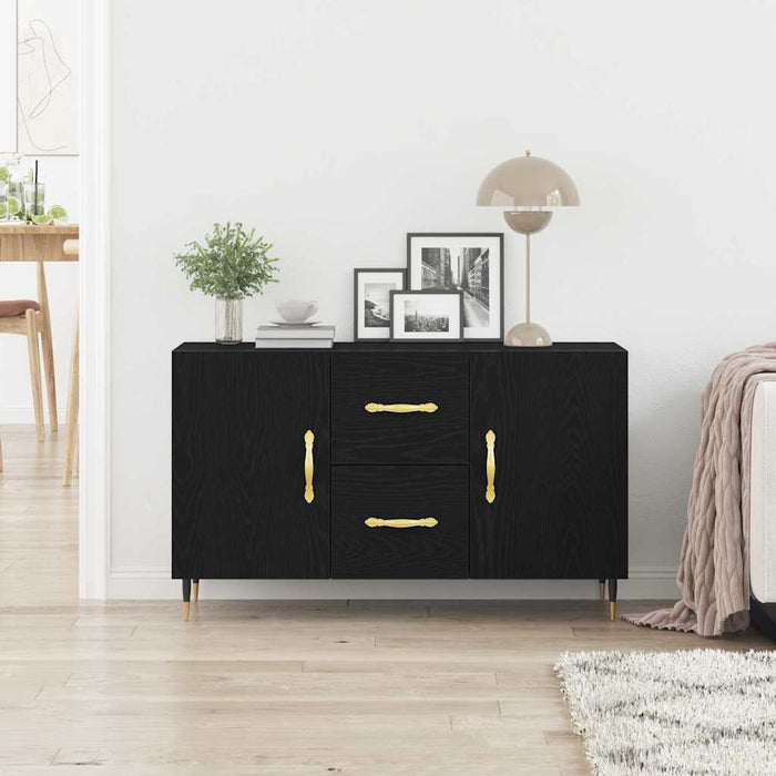 Credenza Rovere nero 100 x 36 x 60 cm Legno multistrato 862956