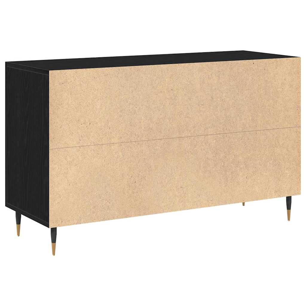 Credenza Rovere nero 100 x 36 x 60 cm Legno multistrato 862956