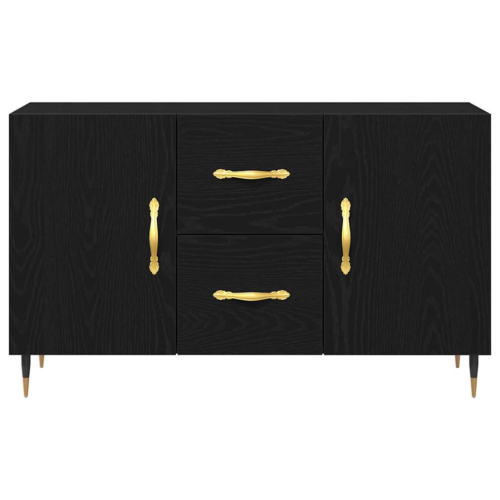 Credenza Rovere nero 100 x 36 x 60 cm Legno multistrato 862956