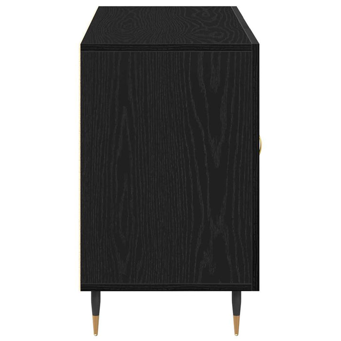 Credenza Rovere nero 100 x 36 x 60 cm Legno multistrato 862956