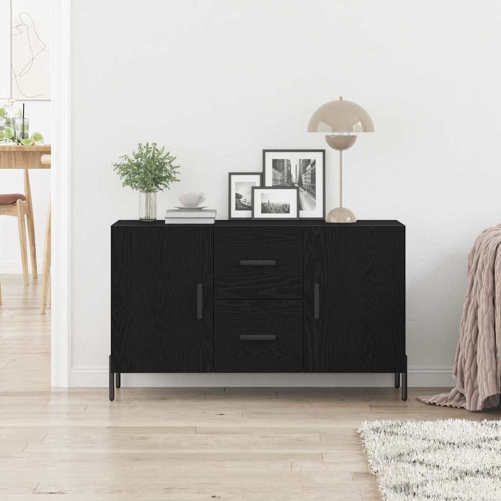 Credenza Rovere nero 100 x 36 x 60 cm Legno multistrato 862958