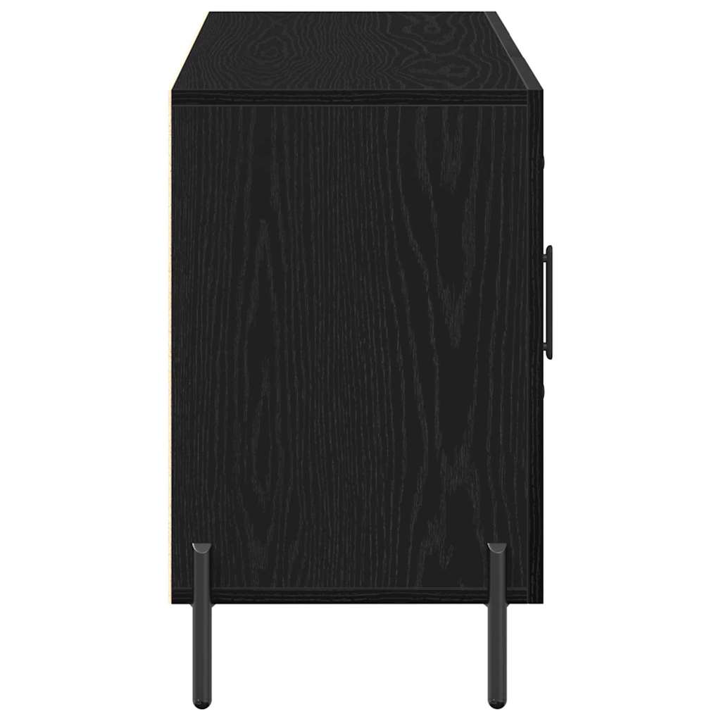 Credenza Rovere nero 100 x 36 x 60 cm Legno multistrato 862958