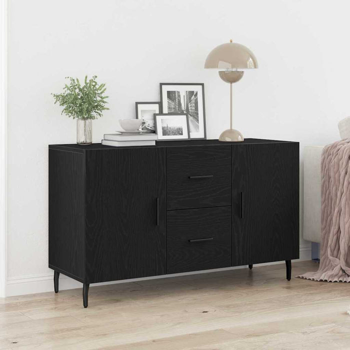 Credenza Rovere nero 100 x 36 x 60 cm Legno multistrato 862959