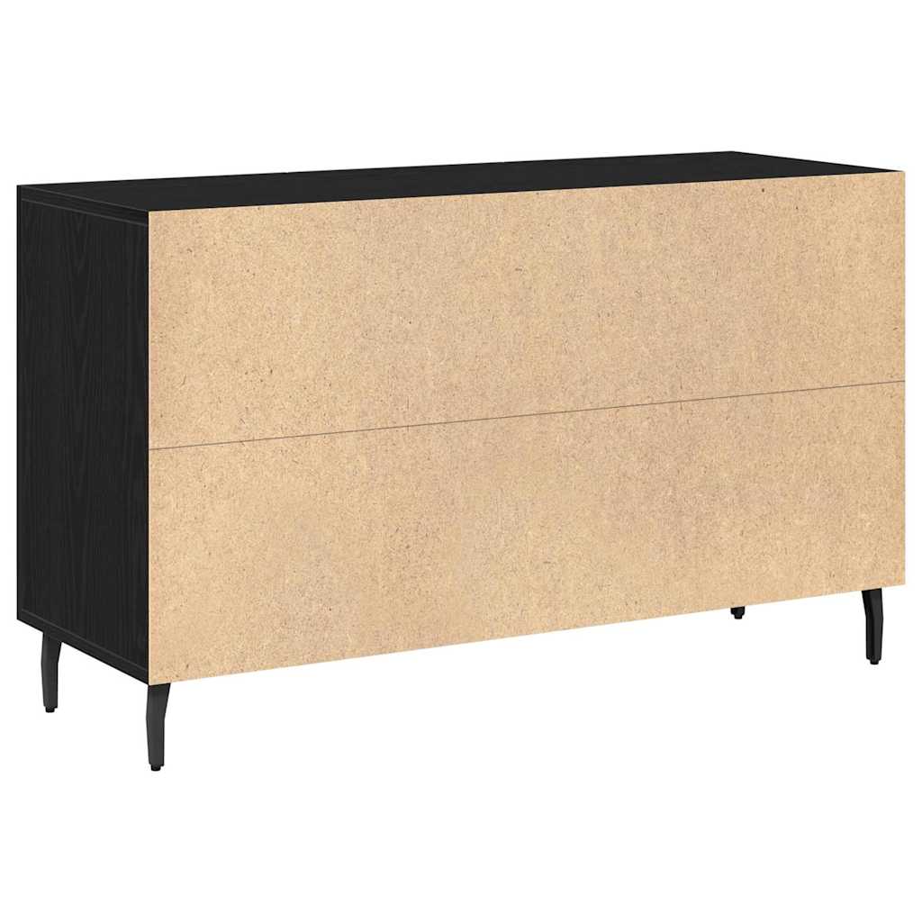 Credenza Rovere nero 100 x 36 x 60 cm Legno multistrato 862959