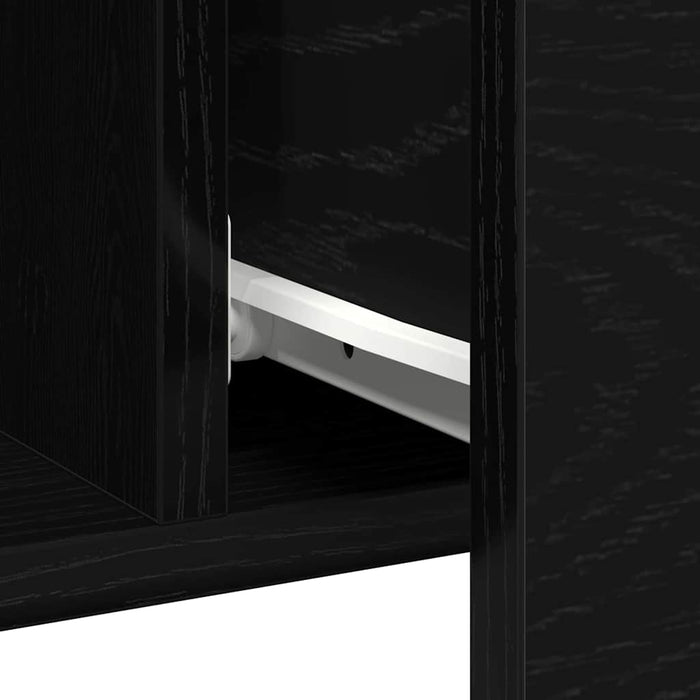 Credenza Rovere nero 100 x 36 x 60 cm Legno multistrato 862960