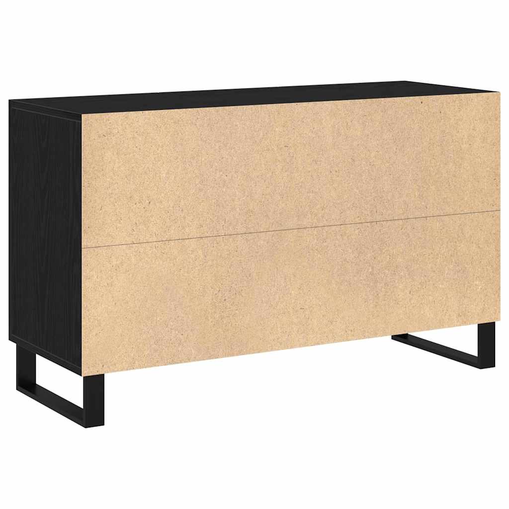Credenza Rovere nero 100 x 36 x 60 cm Legno multistrato 862960