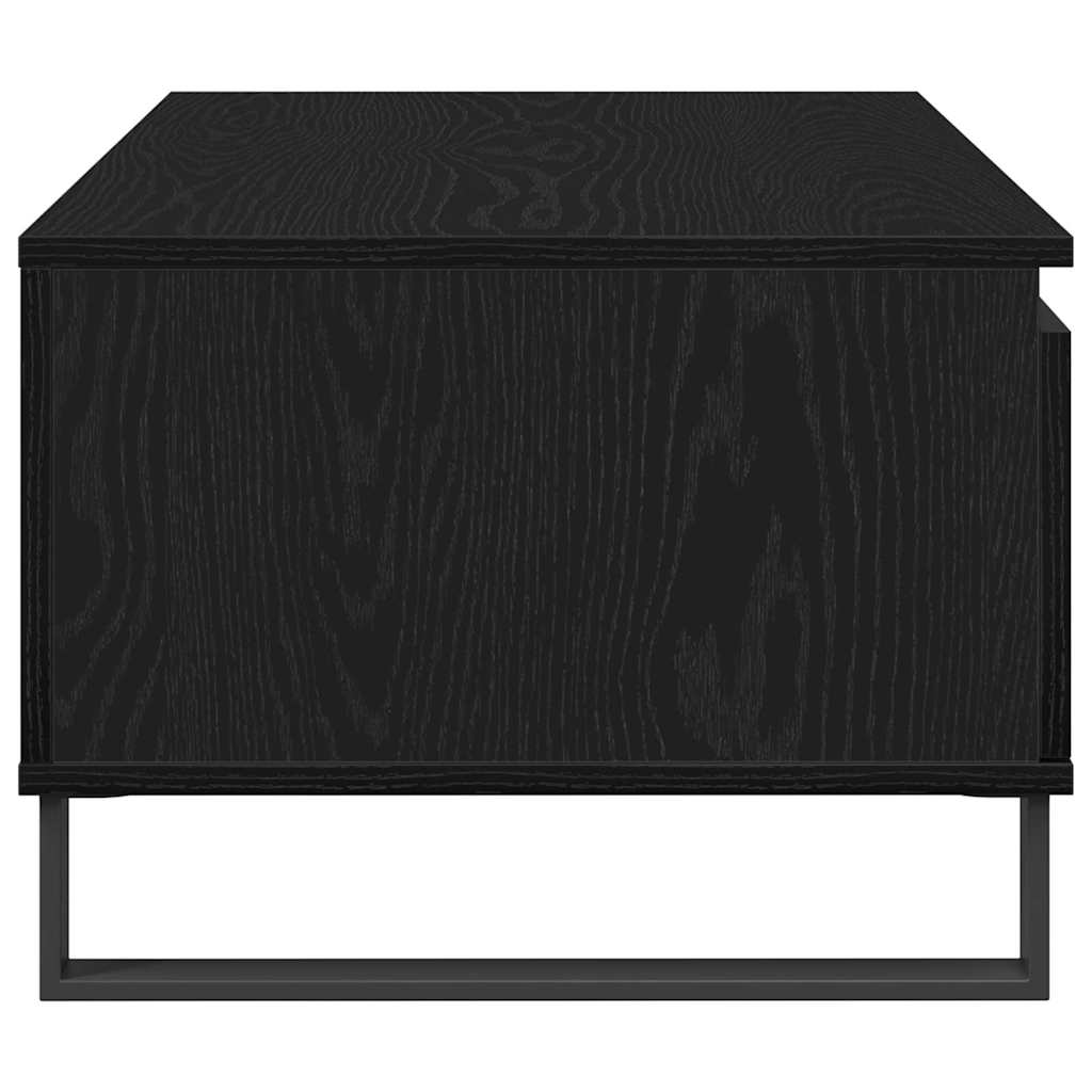 Tavolino da Caffè with Drawer Rovere nero 90 x 50 x 36.5 cm 862963