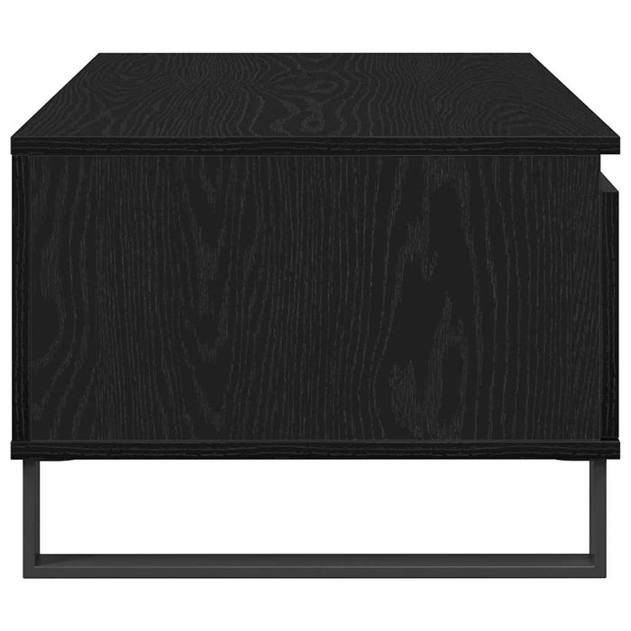 Tavolino da Caffè with Drawer Rovere nero 90 x 50 x 36.5 cm 862963
