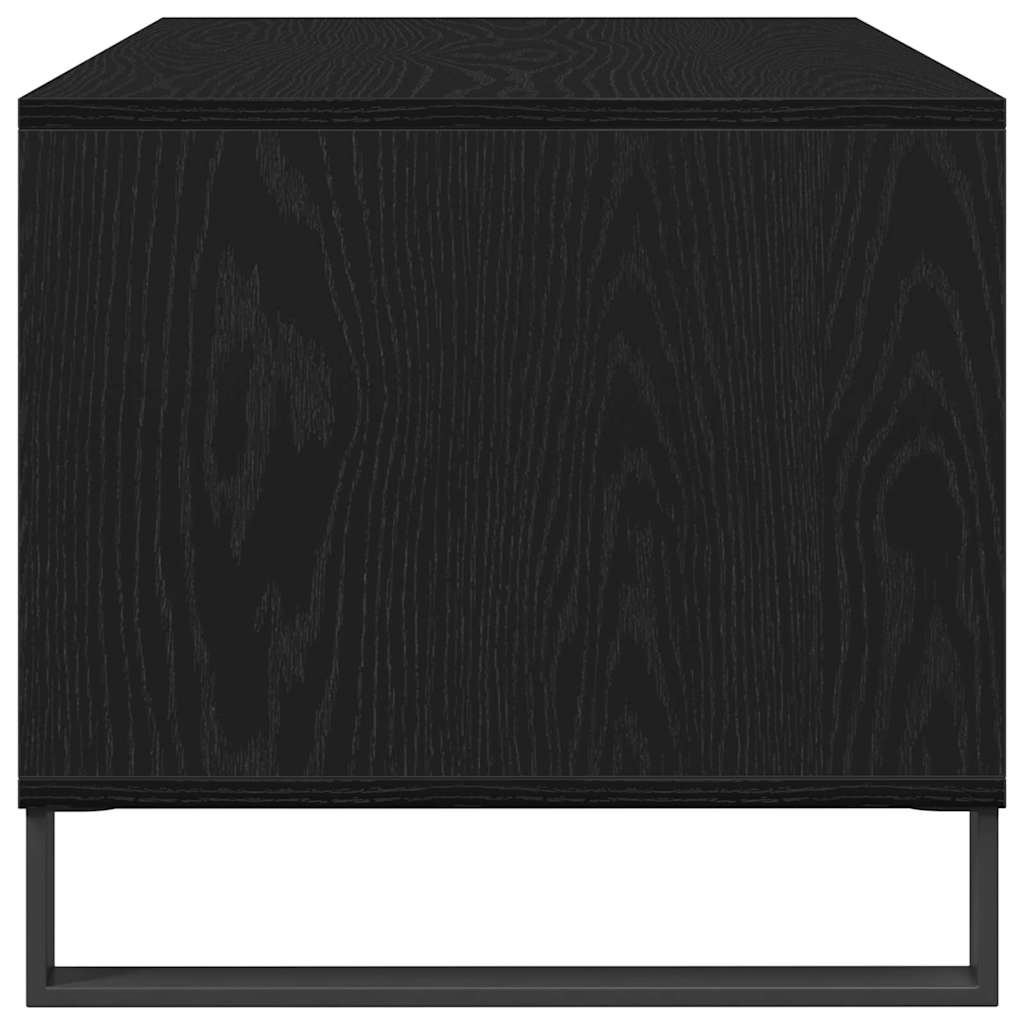 Tavolino da Caffè Rovere nero 90 x 49 x 45 cm Legno multistrato 862969