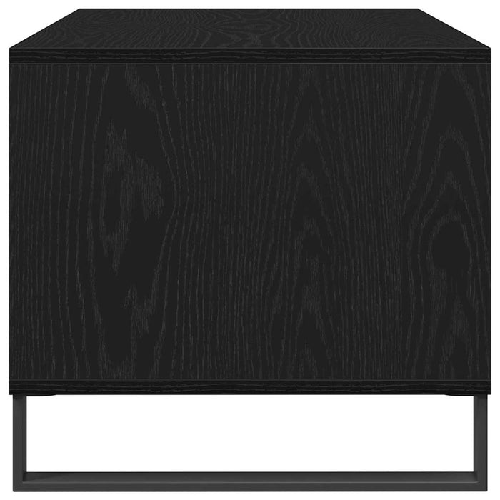Tavolino da Caffè Rovere nero 90 x 49 x 45 cm Legno multistrato 862969