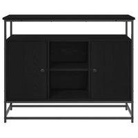 Credenza Rovere nero 100 x 35 x 80 cm Legno multistrato 862978