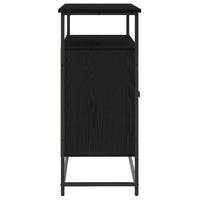 Credenza Rovere nero 100 x 35 x 80 cm Legno multistrato 862978