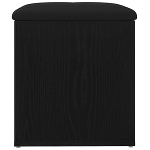 Panchina Contenitore con cuscino Rovere nero 42 x 42 x 45 cm 862982