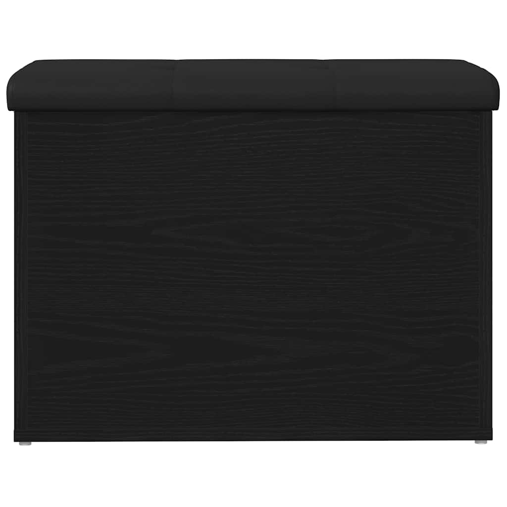 Panchina Contenitore con cuscino Rovere nero 62 x 42 x 45 cm 862983