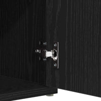 Panca per scarpe Nero 100 x 30 x 48 cm Legno multistrato 862986