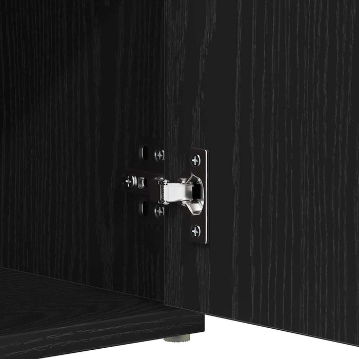 Panca per scarpe Nero 100 x 30 x 48 cm Legno multistrato 862986