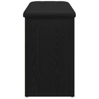 Panca per scarpe Nero 80 x 30 x 48 cm Legno multistrato 862987