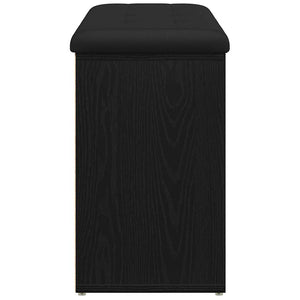 Panca per scarpe Nero 80 x 30 x 48 cm Legno multistrato 862987