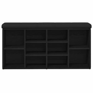Panca per scarpe Nero 100 x 30 x 48 cm Legno multistrato 862988