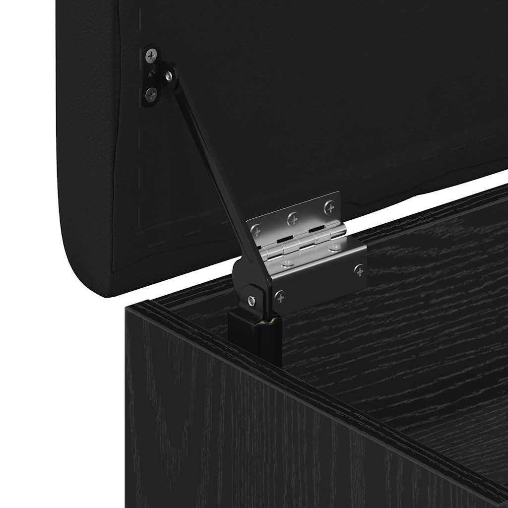 Panca per scarpe Nero 80 x 30 x 45 cm Legno multistrato 862989