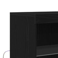 Credenza Nero 60 x 37 x 100 cm Legno multistrato 863035