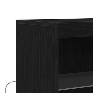 Credenza Nero 60 x 37 x 100 cm Legno multistrato 863035