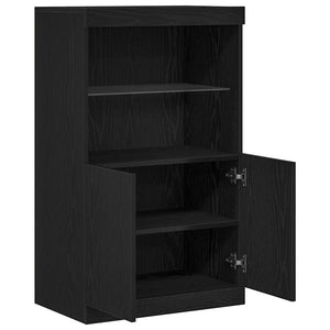 Credenza Nero 60 x 37 x 100 cm Legno multistrato 863035