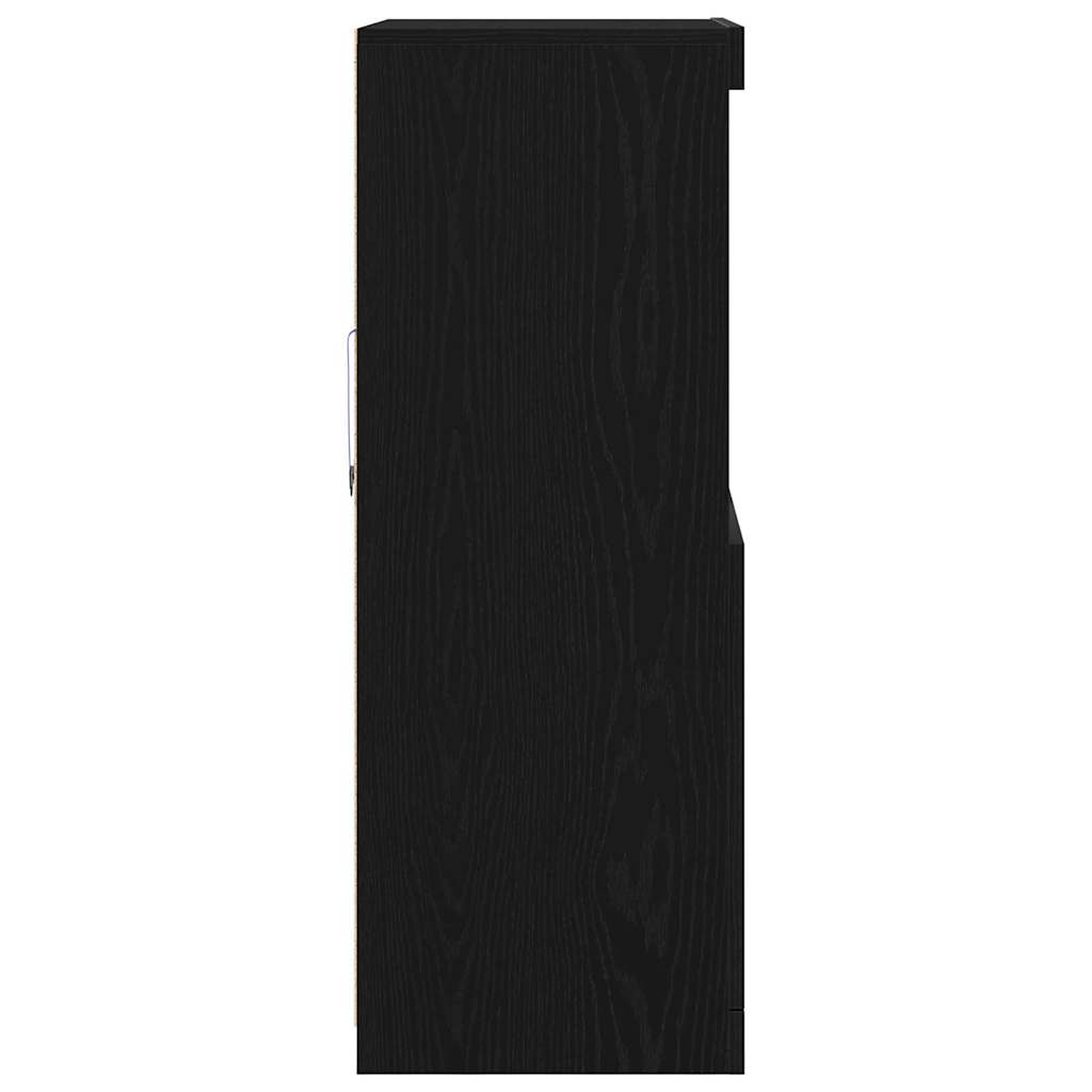 Credenza Nero 60 x 37 x 100 cm Legno multistrato 863035