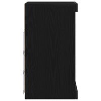 Madia LED Rovere Nero 41 x 37 x 67 cm Legno multistrato 863053