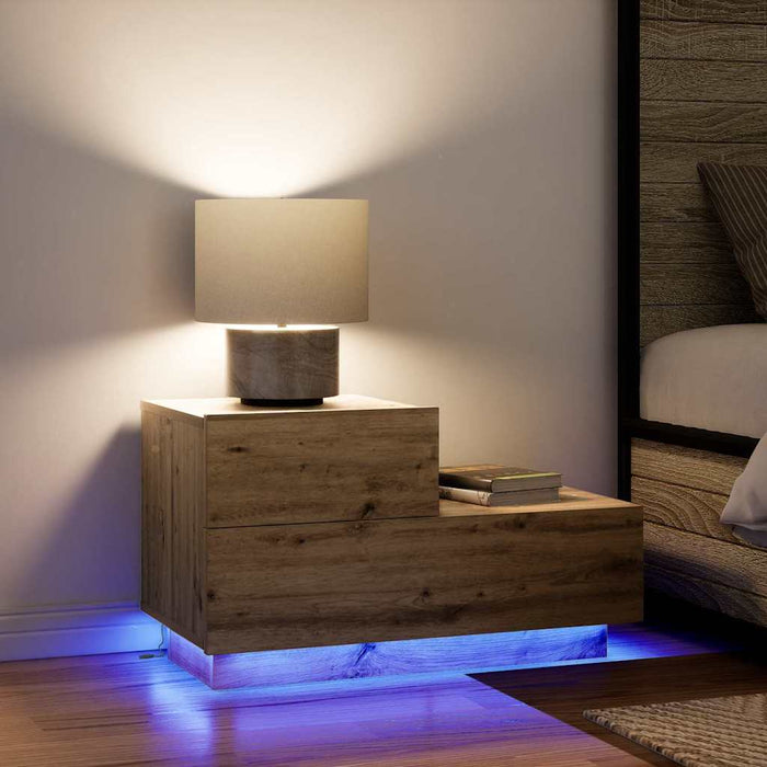 Armadio da Notte Rovere artigianale 70 x 36 x 40,5 cm 863064