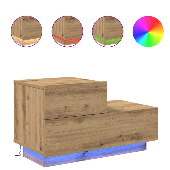 Armadio da Notte Rovere artigianale 70 x 36 x 40,5 cm 863064