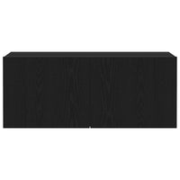 Set mobile TV-Credenza per TV Rovere Nero 100 x 30 x 41 cm Legno multistrato