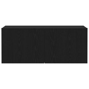 Set mobile TV-Credenza per TV Rovere Nero 100 x 30 x 41 cm Legno multistrato