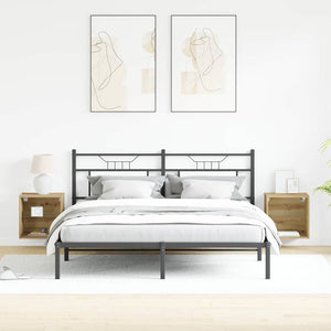 Mensola sospesa con lo scaffale 2 pcs Marrone 40 x 28.5 x 40 cm 863093