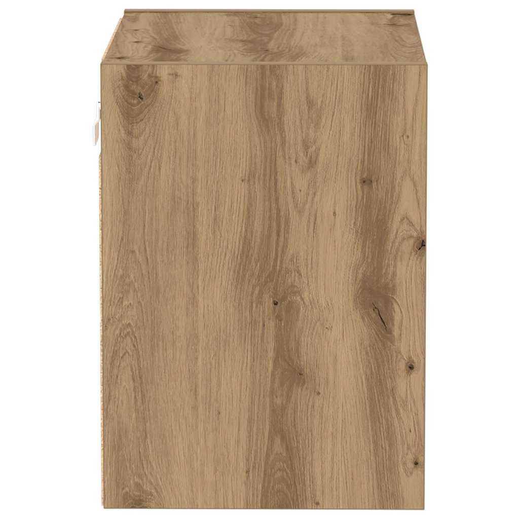 Mensola sospesa con lo scaffale 2 pcs Marrone 40 x 28.5 x 40 cm 863093