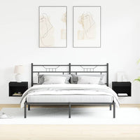 Set mobile TV 2 pz-Set di 2 Credenza per TV Rovere Nero 40 x 30 x 30 cm