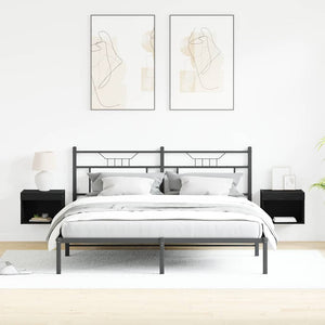 Set mobile TV 2 pz-Set di 2 Credenza per TV Rovere Nero 40 x 30 x 30 cm