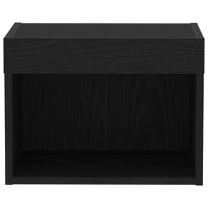 Set mobile TV 2 pz-Set di 2 Credenza per TV Rovere Nero 40 x 30 x 30 cm